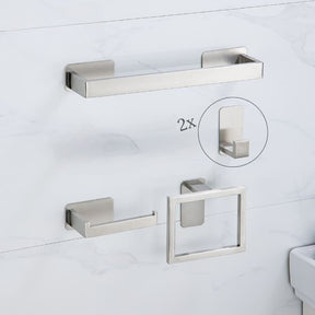 Kit Acessórios para Banheiro Inox 5 Peças Casa & Coza