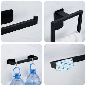 Kit Acessórios para Banheiro Inox 5 Peças Casa & Coza
