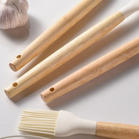 Kit Utensílios de Cozinha 14 Peças Silicone Com Organizador Casa & Coza