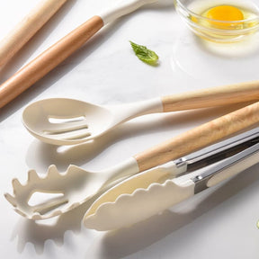 Kit Utensílios de Cozinha 14 Peças Silicone Com Organizador Casa & Coza