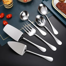 Kit Utensílios de Cozinha 6 Peças Inox Dourado Casa & Coza