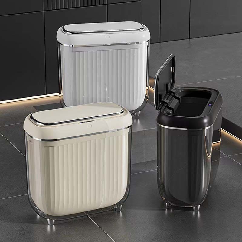 Lixeira para Banheiro e Cozinha Acrílico Automática Sensor Casa & Coza