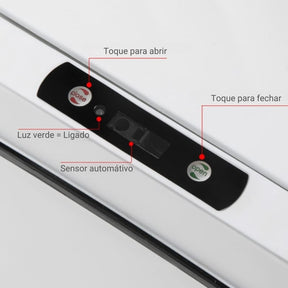 Lixeira para Banheiro e Cozinha Automática com Sensor 15L Casa & Coza