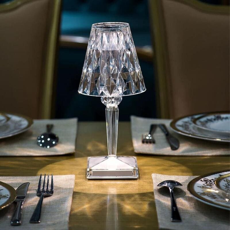 Luminária de Mesa LED Diamante USB 3 em 1 Sem Fio Casa & Coza