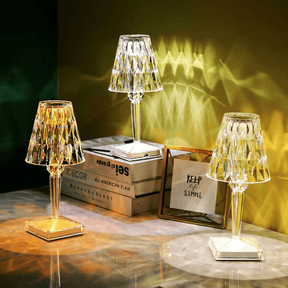 Luminária de Mesa LED Diamante USB 3 em 1 Sem Fio Casa & Coza