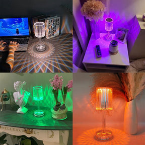 Luminária de Mesa LED Recarregável Sem Fio Cristal Casa & Coza