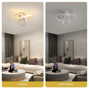 Luminária de Teto LED Plafon Sobrepor Moderno Tokyo Casa & Coza