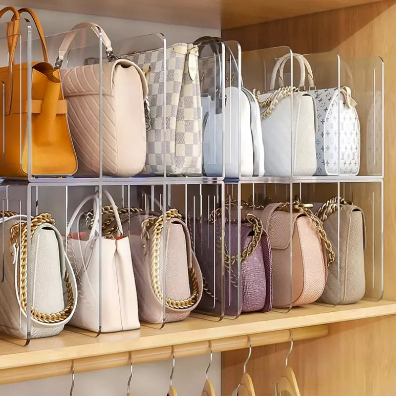 Organizador de Bolsa Acrílico com Divisória Casa & Coza