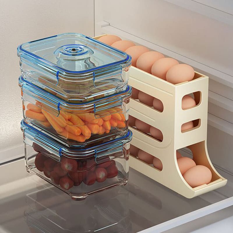 Organizador de Geladeira Porta Ovos Dispenser Casa & Coza
