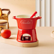 Panela de Fondue de Queijo e Chocolate Cerâmica Casa & Coza