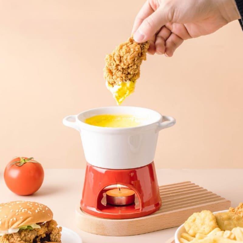 Panela de Fondue de Queijo e Chocolate Cerâmica Casa & Coza