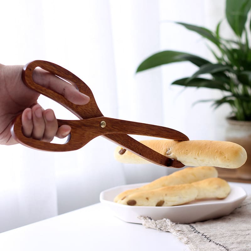 Pegador de Salada Bambu Pinça Multiuso Casa & Coza