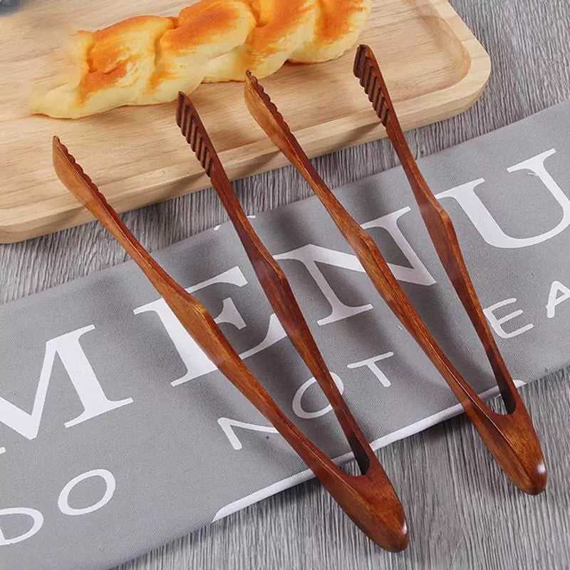 Pegador de Salada Bambu Pinça Multiuso Casa & Coza