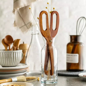 Pegador de Salada Bambu Pinça Multiuso Casa & Coza
