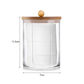 Organizador Porta Algodão e Cotonete Acrílico Kit Casa & Coza