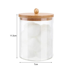 Organizador Porta Algodão e Cotonete Acrílico Kit Casa & Coza