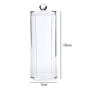 Organizador Porta Algodão e Cotonete Acrílico Kit Casa & Coza