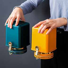 Porta Alimentos Pote com Tampa Hermético para Café Casa & Coza