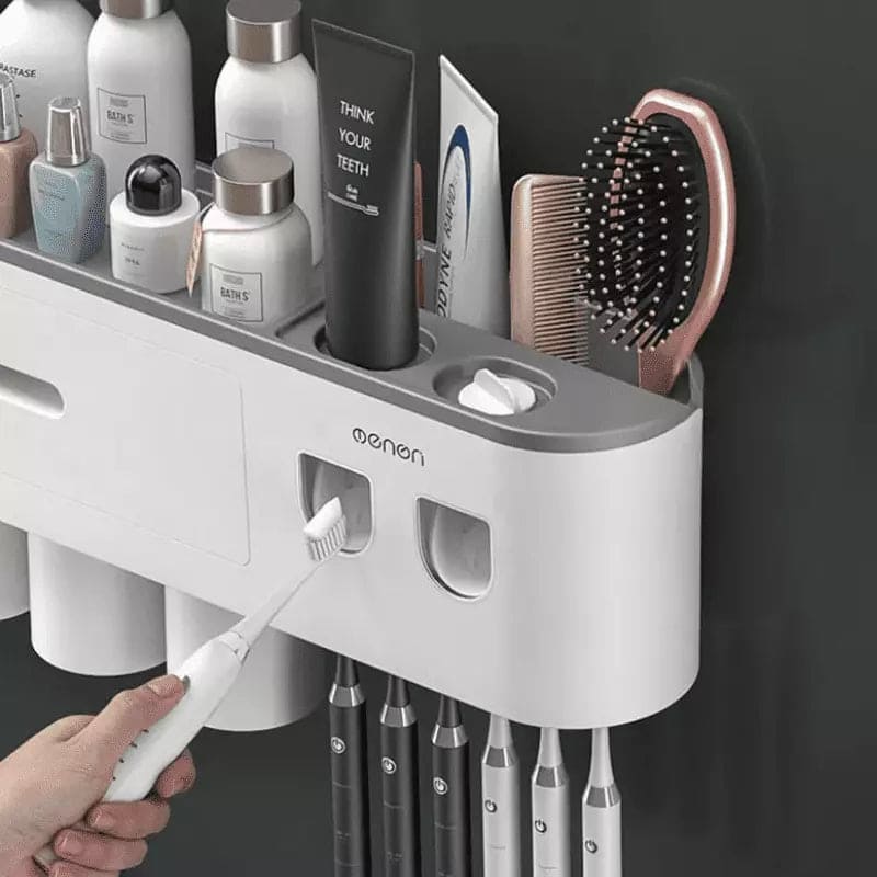 Porta Escova de Dente Dispenser com Gaveta e Copos Casa & Coza