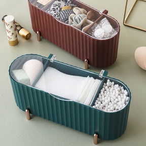 Porta Esponja de Maquiagem e Algodão Decorativo de Luxo Casa & Coza