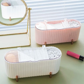 Porta Esponja de Maquiagem e Algodão Decorativo de Luxo Casa & Coza
