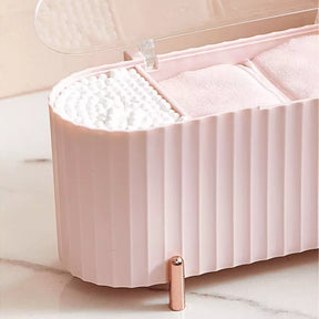 Porta Esponja de Maquiagem e Algodão Decorativo de Luxo Casa & Coza