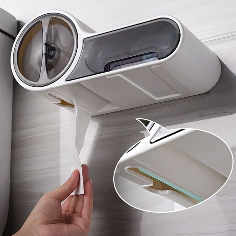 Porta Papel Higiênico Suporte Papel Higiênico com Gaveta Casa & Coza