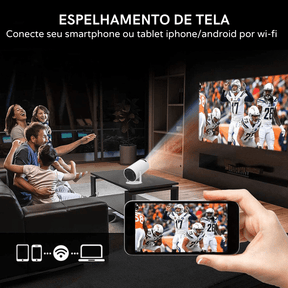 Projetor Portátil 4K 1080p Cinema em Casa Ultra HD Casa & Coza