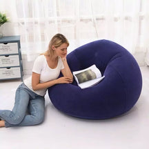 Puff para Sala Redondo Inflável Casa & Coza