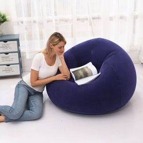 Puff para Sala Redondo Inflável Casa & Coza