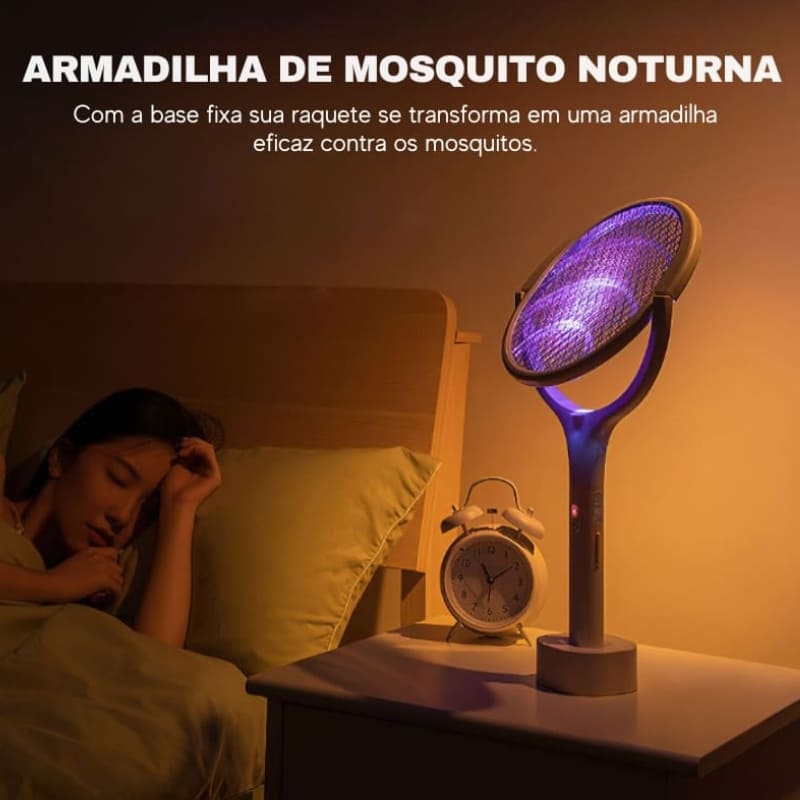 Raquete Elétrica Armadilha Mata Mosquito Casa & Coza