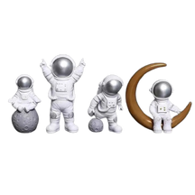 Escultura Decorativa Astronauta - 4 peças