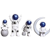 Escultura Decorativa Astronauta - 4 peças