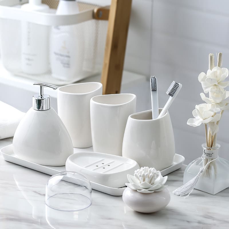 Saboneteira Kit Banheiro Lavabo Conjunto de Banheiro Casa & Coza