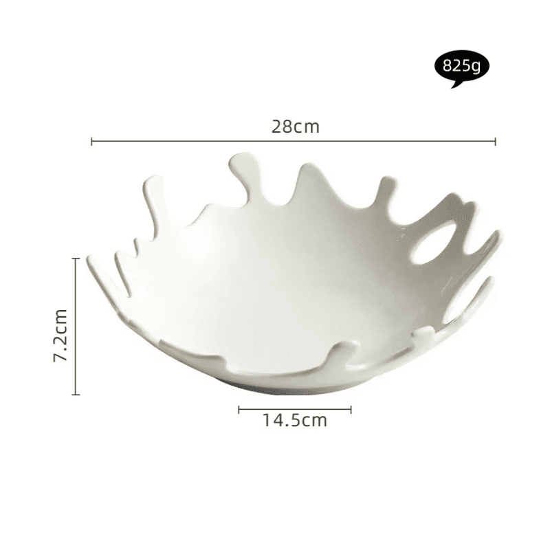 Saladeira Prato de Cerâmica Irregular Mesa Posta Casa & Coza