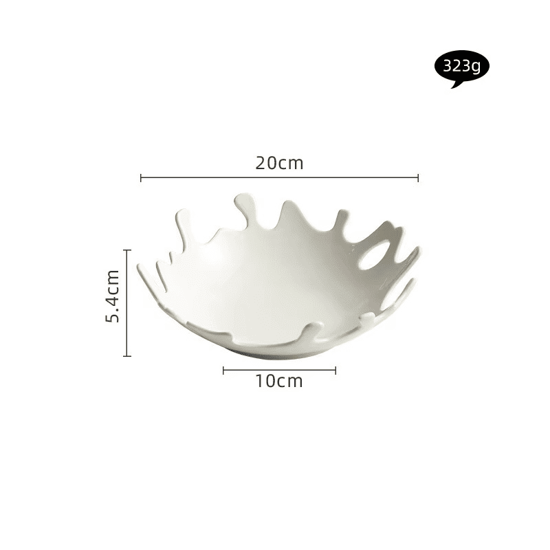 Saladeira Prato de Cerâmica Irregular Mesa Posta Casa & Coza