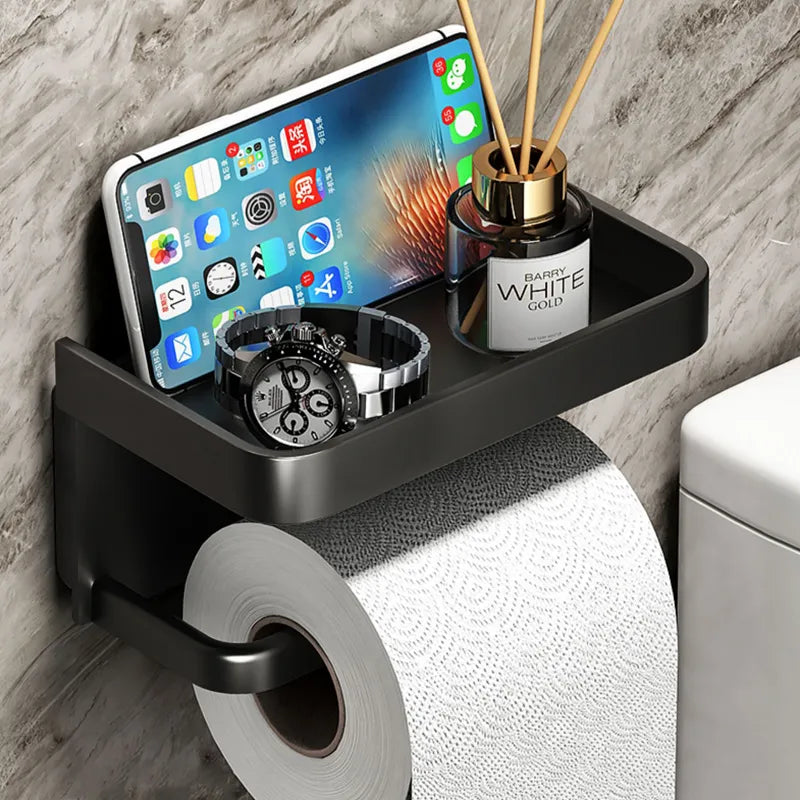 Suporte Moderno de Utensílios e Papel Higiênico