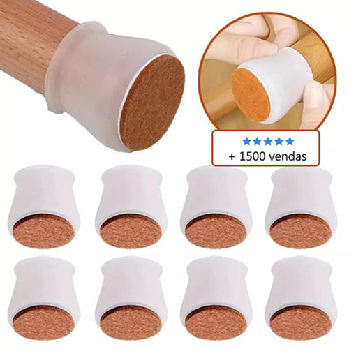 Kit com 16 Peças de Protetor de Pés de Móveis em Silicone - Casa & Coza
