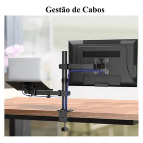 Suporte Monitor e Notebook Articulado para Mesa Casa & Coza