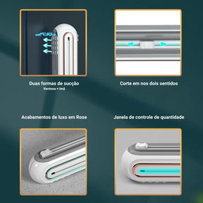Suporte Papel Filme Cortador Papel Plástico Papel Alumínio Casa & Coza