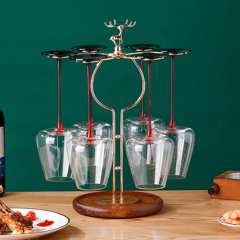 Suporte para Taças de Vinho e Champanhe Bar em Casa