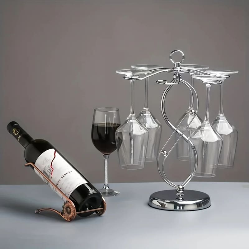 Suporte para Taças de Vinho e Champanhe Bar em Casa