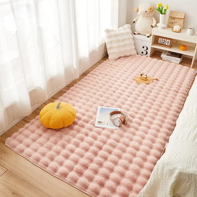 Tapete Para Sala Peludo Quarto Pelúcia Antiderrapante Casa & Coza