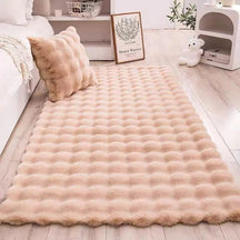 Tapete Para Sala Peludo Quarto Pelúcia Antiderrapante Casa & Coza