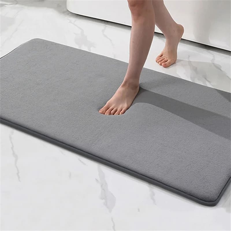 Tapete para Banheiro Antiderrapante Absorvente Veludo Casa & Coza