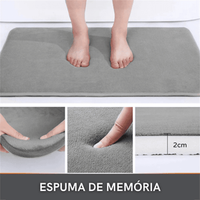 Tapete para Banheiro Antiderrapante Absorvente Veludo Casa & Coza
