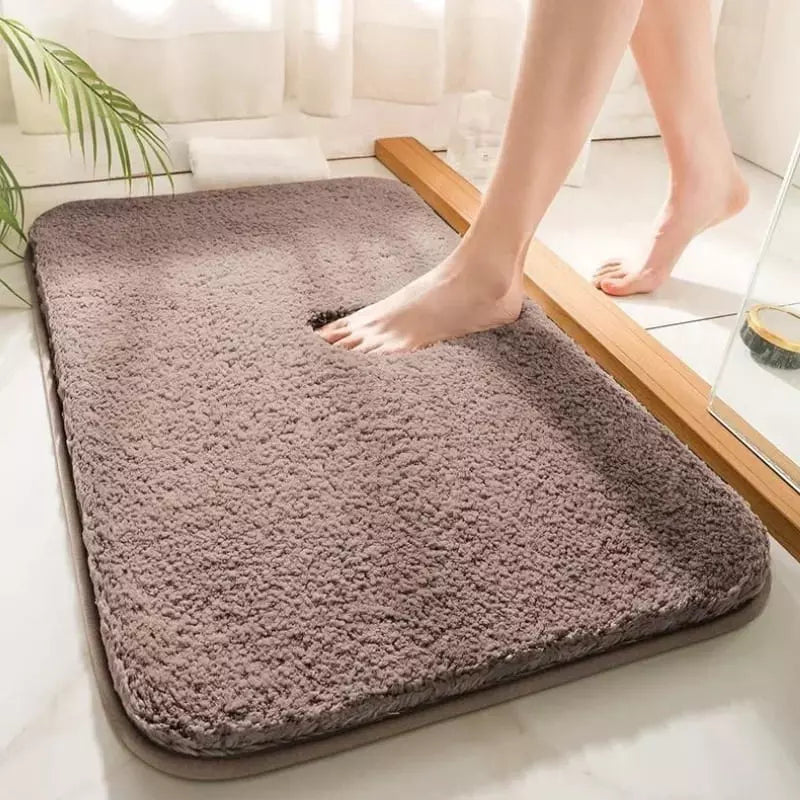 Tapete para Banheiro Felpudo Antiderrapante Absorvente Casa & Coza