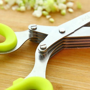 Tesoura de Picotar Cozinha 5 Lâminas Temperos Inox Casa & Coza