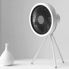 Ventilador de Coluna Portátil Recarregável de Mesa Casa & Coza