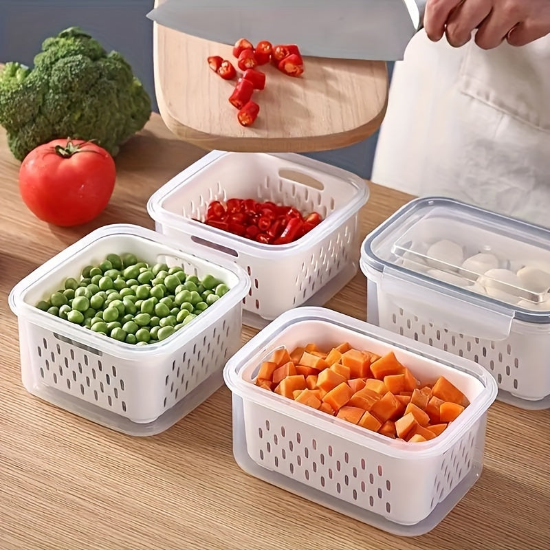 Conjunto de 4 Peças de Recipientes para Armazenamento de Alimentos Livres de BPA Casa & Coza